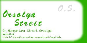 orsolya streit business card